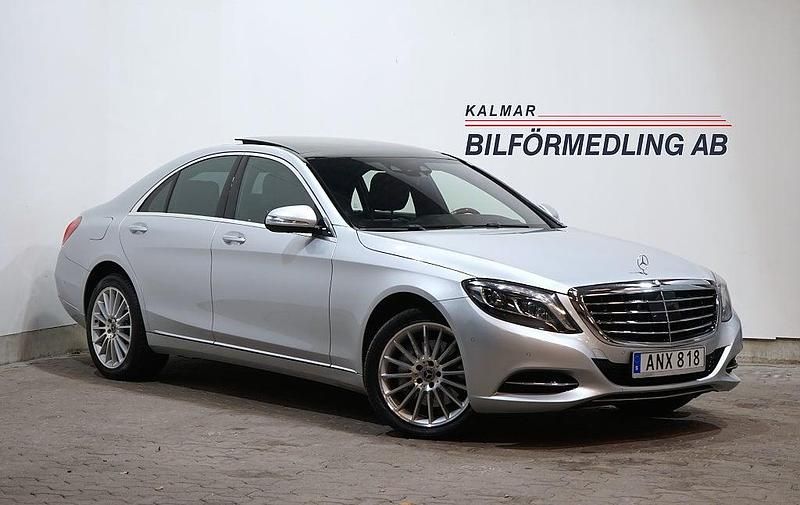 Silver Begagnad 2014 Mercedes S350 Exclusive Sedan | 349 000 kr (Bra pris) - Bild 1/4