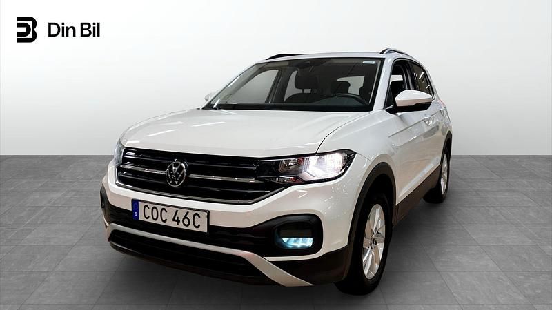 Vit Begagnad 2022 VW T-Cross SUV | 194 900 kr (Marknadspris) - Bild 1/4