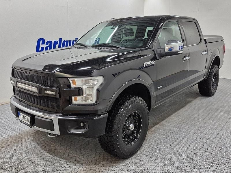 Svart Begagnad 2017 Ford F-150 Platinum Pickup | 449 000 kr - Bild 1/4