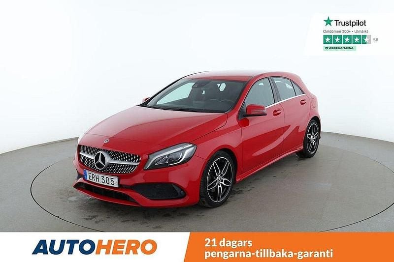 Röd Begagnad 2018 Mercedes A180 Style Halvkombi | 183 000 kr (Marknadspris) - Bild 1/4