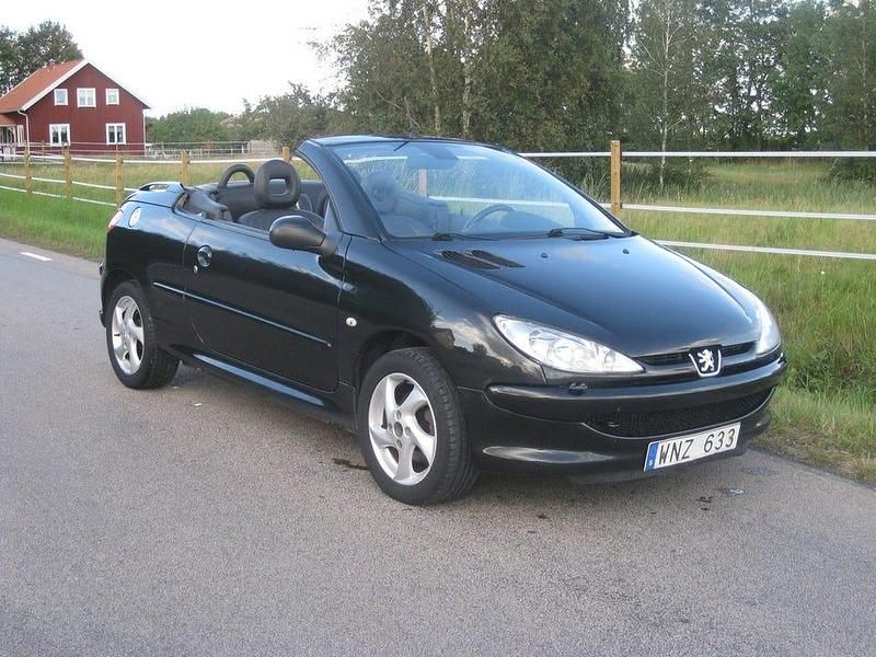 Svart Begagnad 2005 Peugeot 206 CC Cab | 29 900 kr (Marknadspris) - Bild 1/4