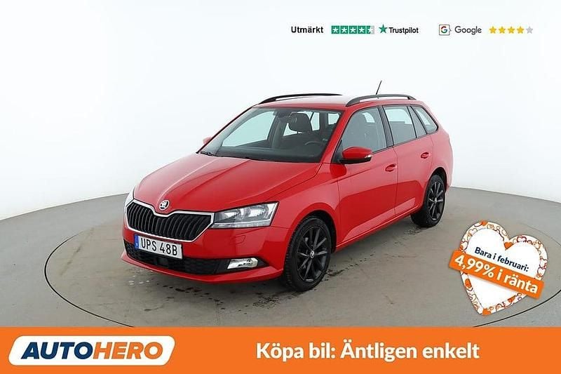 Röd Begagnad 2019 Skoda Fabia Style Kombi | 135 000 kr (Marknadspris) - Bild 1/4