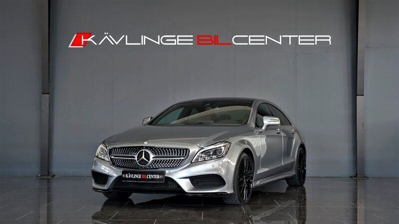 Silver Begagnad 2015 Mercedes CLS350 AMG Sportkupé | 319 900 kr (Dyr) - Bild 1/4