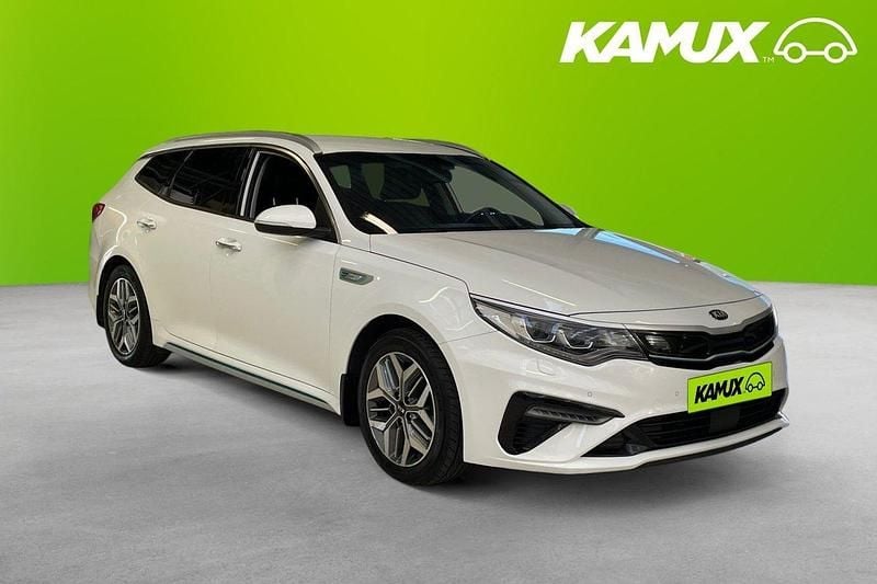 Vit Begagnad 2019 Kia Optima Hybrid Advance Sedan | 169 800 kr (Bra pris) - Bild 1/4