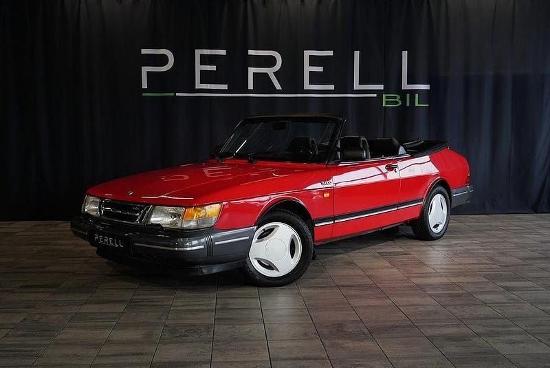 Röd Begagnad 1990 Saab 900 Cabriolet Cab | 269 000 kr - Bild 1/4