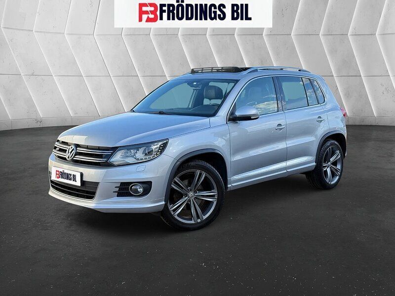Silver Begagnad 2015 VW Tiguan R-line SUV | 154 900 kr (Marknadspris) - Bild 1/4