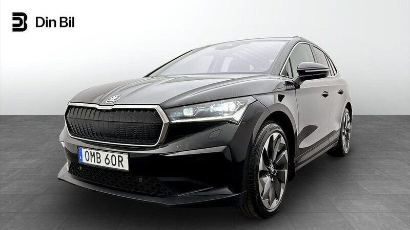 Svart (black magic metallic) Begagnad 2023 Skoda Enyaq iV SUV | 444 900 kr (Superpris) - Bild 1/4