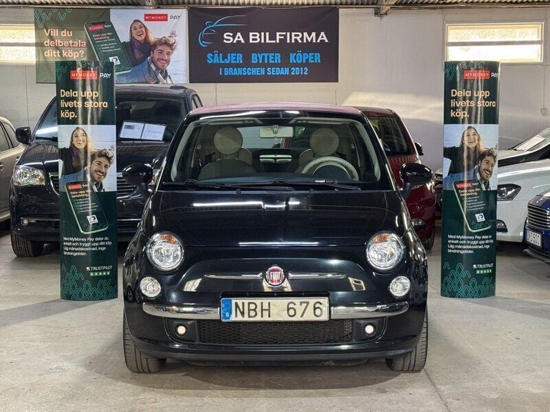 Svart Begagnad 2013 Fiat 500C Lounge Cab | 59 800 kr (Bra pris) - Bild 1/4