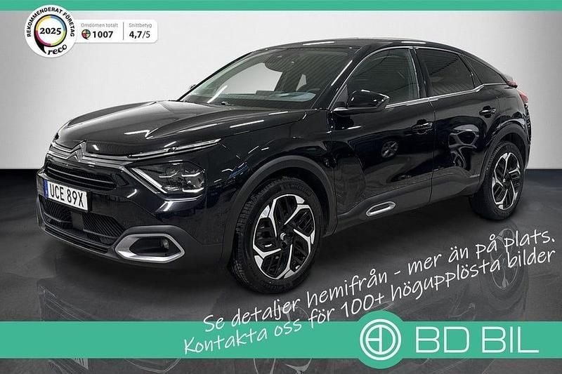 Svart Begagnad 2023 Citroën C4 PureTech Halvkombi | 187 900 kr (Superpris) - Bild 1/3