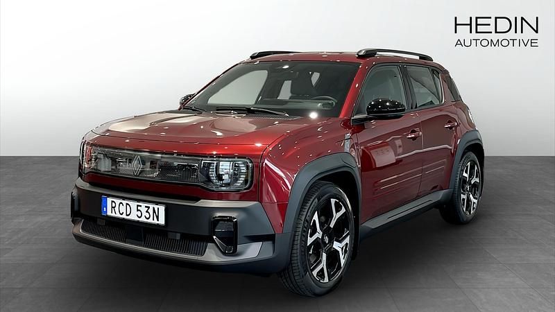 Röd (red) Ny 2025 Renault 4 E-Tech Techno SUV | 434 900 kr - Bild 1/4