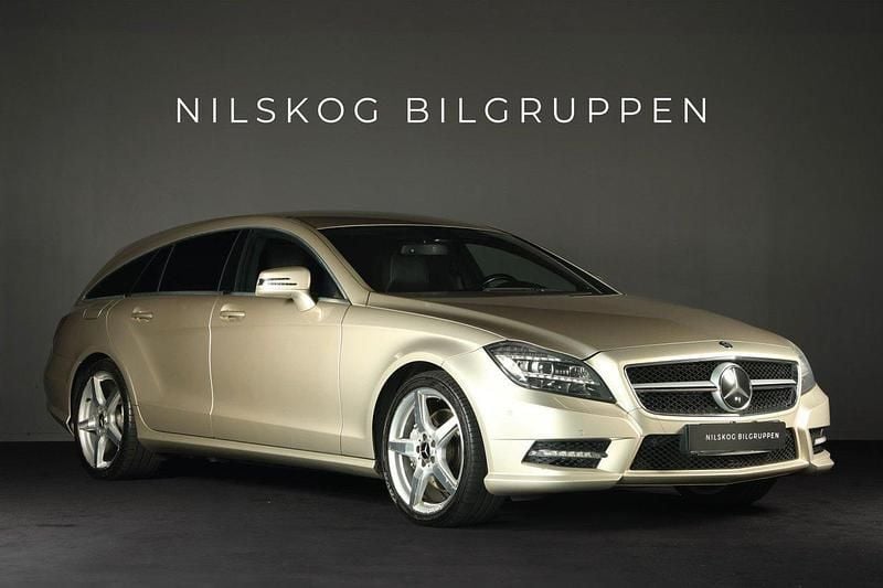 Ljusbrun Begagnad 2012 Mercedes CLS350 Shooting Brake AMG Kombi | 229 900 kr (Marknadspris) - Bild 1/4