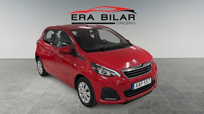 Röd Begagnad 2015 Peugeot 108 Halvkombi | 54 800 kr (Marknadspris) - Bild 1/4