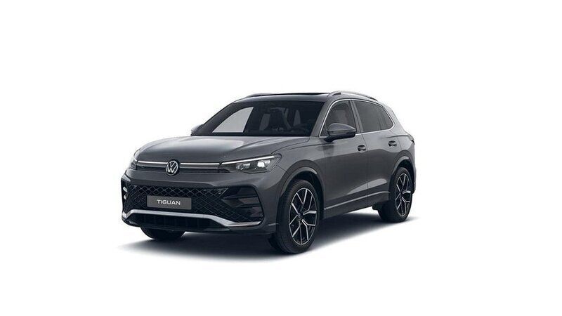 Mörkgrå Ny 2025 VW Tiguan R-line SUV | 559 900 kr (Marknadspris) - Bild 1/4