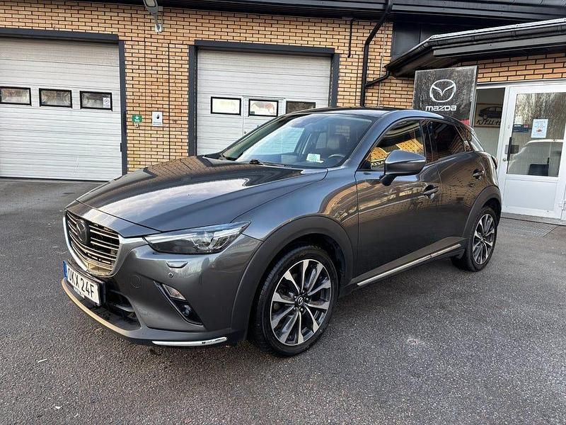 Grå Begagnad 2019 Mazda CX-3 Optimum SUV | 155 500 kr (Bra pris) - Bild 1/4