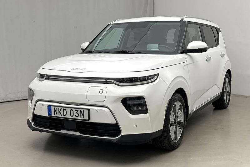 Vit Begagnad 2022 Kia Soul EV Advance SUV | 244 000 kr (Marknadspris) - Bild 1/4