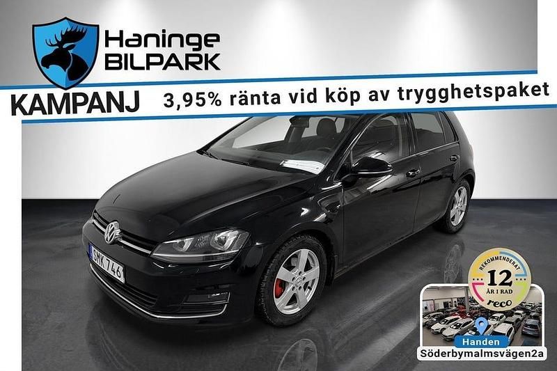 Svart Begagnad 2014 VW Golf VII Highline Halvkombi | 119 995 kr (Marknadspris) - Bild 1/2