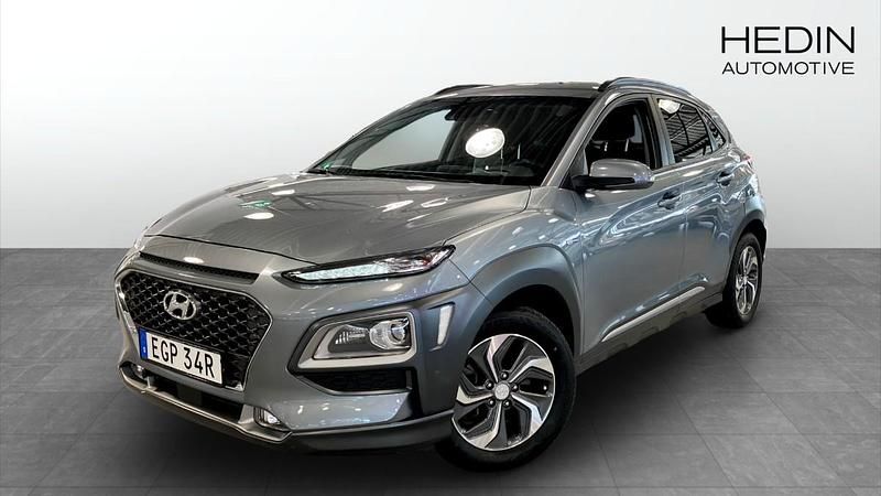 Grå (grey) Begagnad 2019 Hyundai Kona Premium SUV | 189 900 kr (Marknadspris) - Bild 1/4