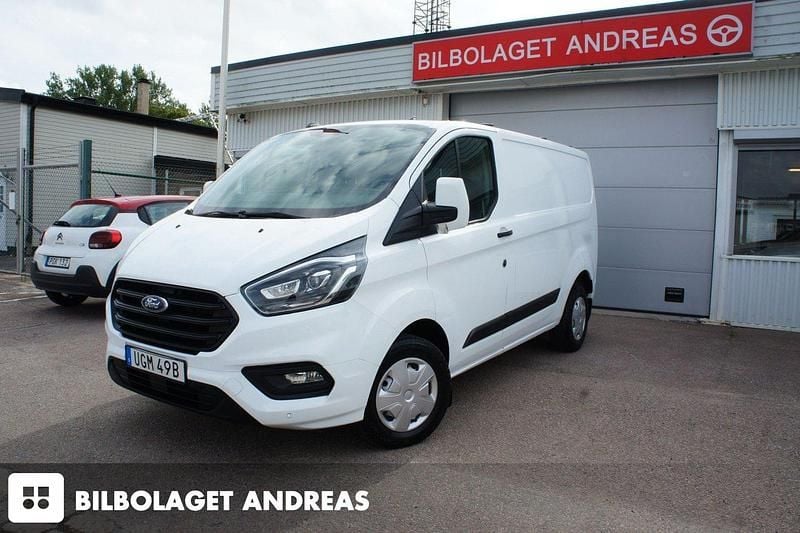 Vit Begagnad 2022 Ford Transit Custom Van | 209 900 kr (Bra pris) - Bild 1/4