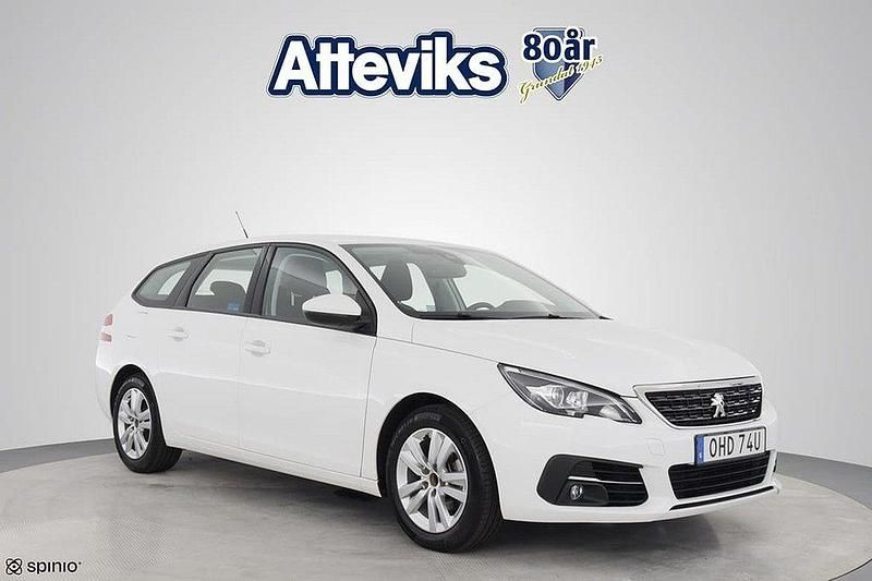 Vit Begagnad 2020 Peugeot 308 Active Kombi | 157 700 kr (Bra pris) - Bild 1/4