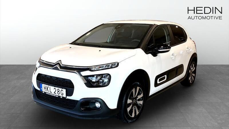 Vit Begagnad 2021 Citroën C3 PureTech Halvkombi | 124 900 kr (Marknadspris) - Bild 1/4