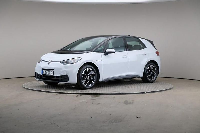 Vit Begagnad 2021 VW ID.3 Pro Performance Halvkombi | 219 000 kr (Bra pris) - Bild 1/4