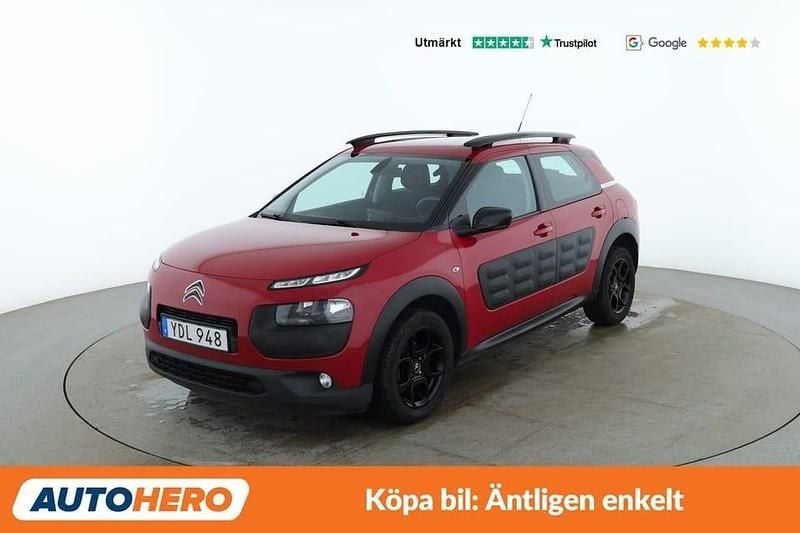 Röd Begagnad 2016 Citroën C4 Cactus PureTech Halvkombi | 79 000 kr (Marknadspris) - Bild 1/4