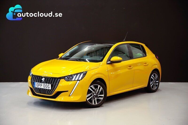Gul Begagnad 2019 Peugeot 208 Allure Halvkombi | 149 900 kr (Marknadspris) - Bild 1/3
