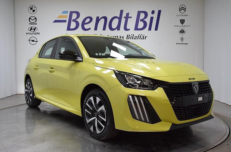 Gul Ny 2025 Peugeot 208 Halvkombi | 264 900 kr (Marknadspris) - Bild 1/3