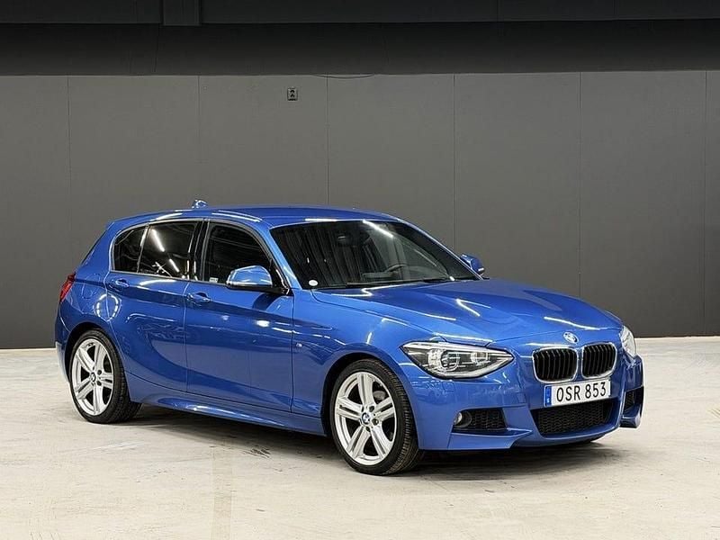 Begagnad BMW 116 M Sport 136 HK (100 kW) 2015 Blå metallic Halvkombi