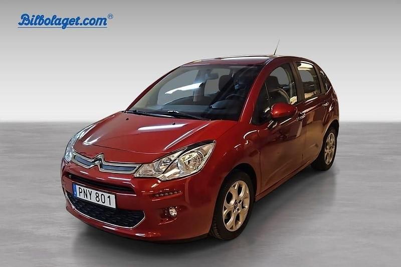 Röd Begagnad 2015 Citroën C3 Halvkombi | 79 800 kr (Dyr) - Bild 1/4