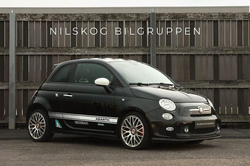 Svart metallic Begagnad 2009 Abarth 500 Halvkombi | 84 900 kr - Bild 1/4