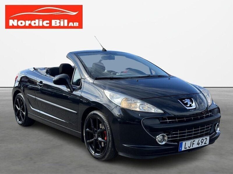 Svart Begagnad 2007 Peugeot 207 CC Cab | 49 900 kr (Marknadspris) - Bild 1/4