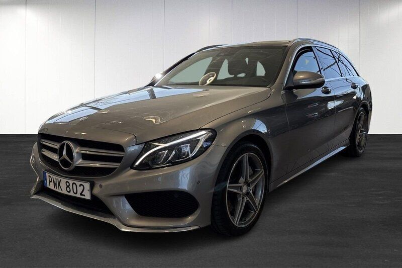 Silver Begagnad 2015 Mercedes C300 AMG Kombi | 234 900 kr - Bild 1/4