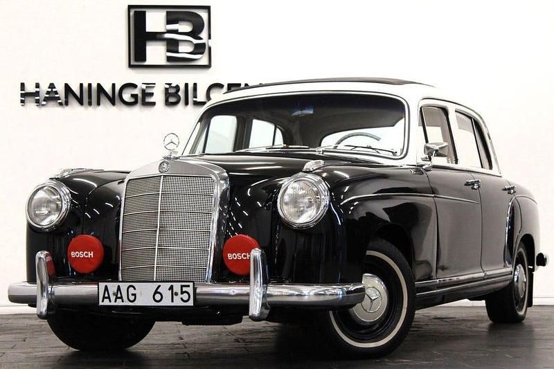 Svart Begagnad 1958 Mercedes W180 Sedan | 324 900 kr - Bild 1/4