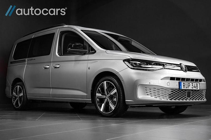 Silver Begagnad 2022 VW Caddy Maxi California Minibuss | 598 750 kr - Bild 1/4