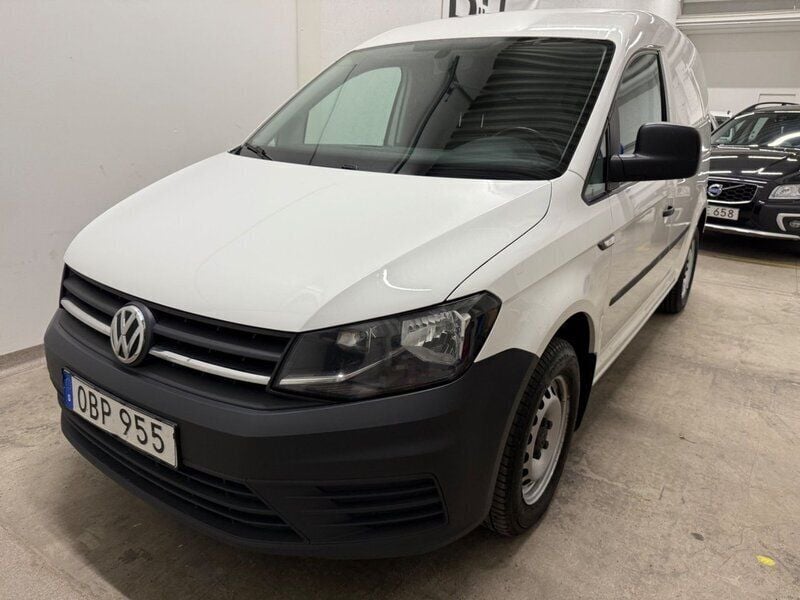 Vit Begagnad 2016 VW Caddy Minibuss | 98 900 kr (Marknadspris) - Bild 1/4
