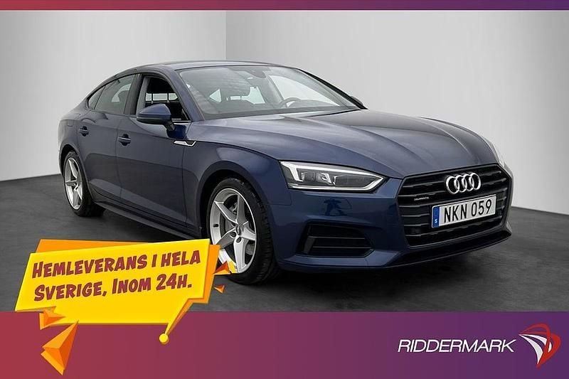 Blå Begagnad 2017 Audi A5 Sportback Proline Halvkombi | 244 900 kr (Marknadspris) - Bild 1/3