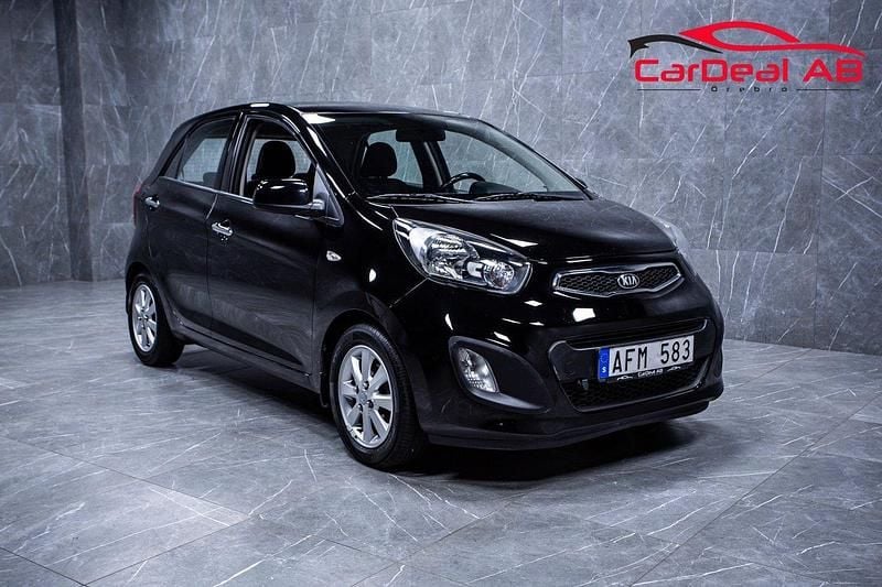 Svart Begagnad 2012 Kia Picanto Halvkombi | 44 800 kr (Marknadspris) - Bild 1/4