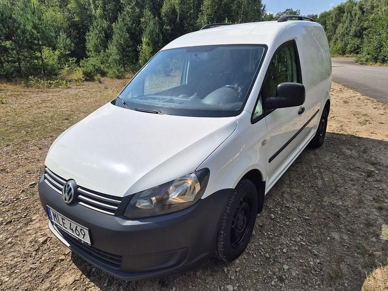 Vit Begagnad 2014 VW Caddy Minibuss | 56 900 kr (Bra pris) - Bild 1/4