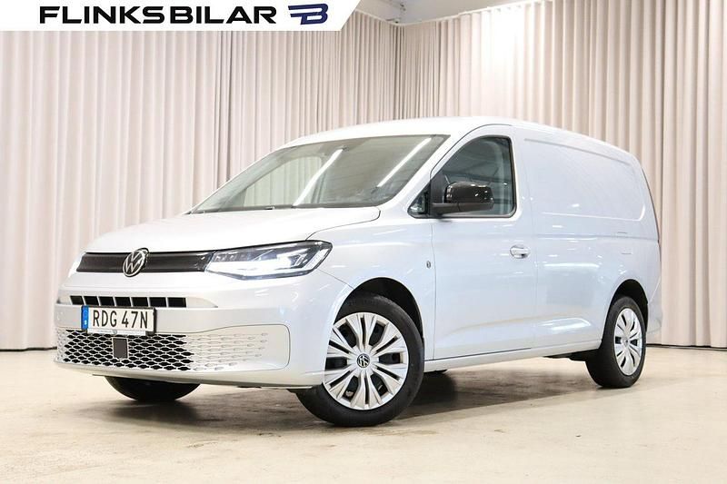 Silver (reflexsilver metallic) Begagnad 2022 VW Caddy Maxi Minibuss | 279 900 kr (Lite dyr) - Bild 1/4