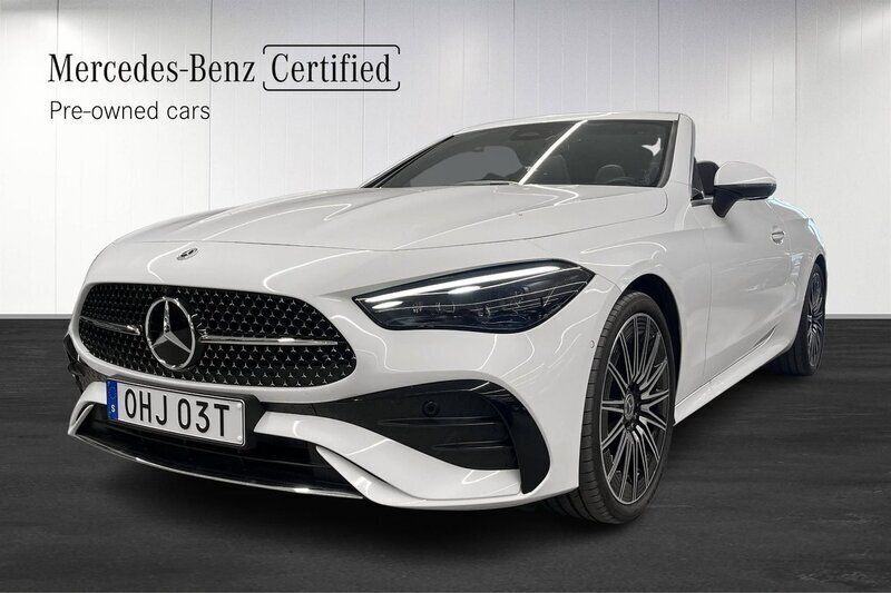 Manufaktur opalitvit bright Begagnad 2024 Mercedes CLE450 AMG line Cab | 816 000 kr - Bild 1/4