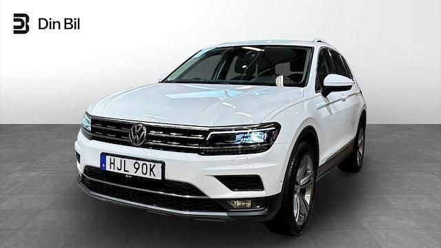 Vit Begagnad 2019 VW Tiguan Highline SUV | 284 900 kr (Bra pris) - Bild 1/4