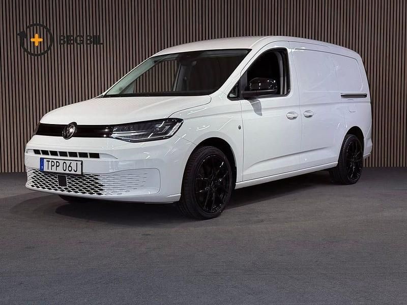 Vit Begagnad 2021 VW Caddy Maxi Minibuss | 297 400 kr - Bild 1/4