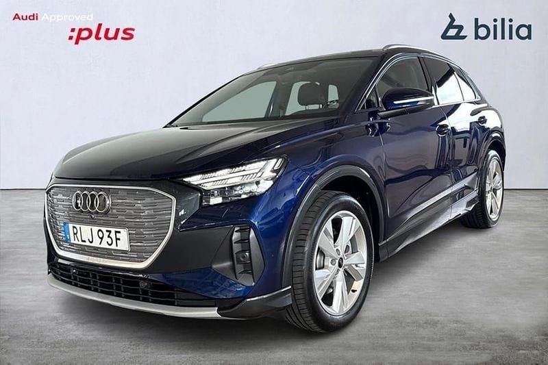Blå Begagnad 2024 Audi Q4 e-tron Advanced Plus SUV | 549 000 kr (Bra pris) - Bild 1/3