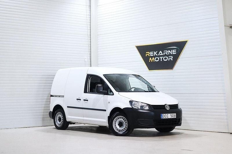 Vit Begagnad 2014 VW Caddy Minibuss | 59 900 kr (Marknadspris) - Bild 1/3