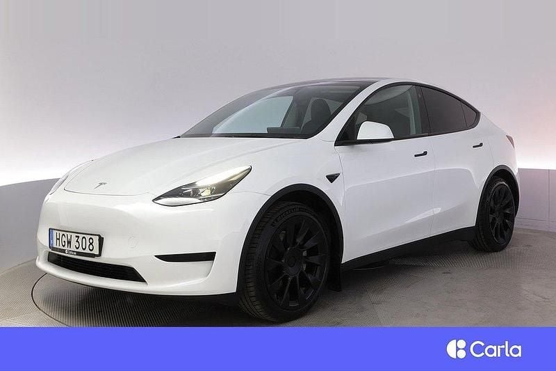 Vit Begagnad 2022 Tesla Model Y Standard Range SUV | 379 900 kr - Bild 1/4