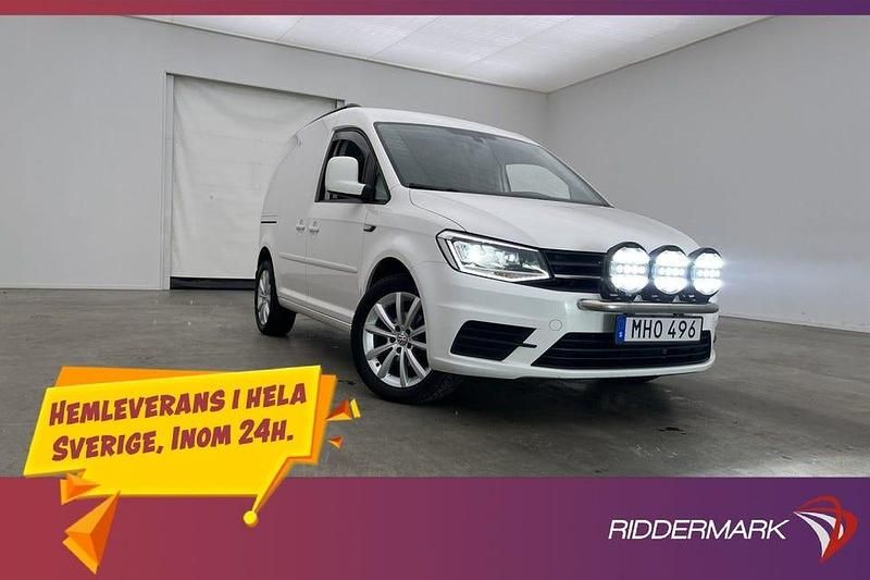 Vit Begagnad 2016 VW Caddy Minibuss | 119 800 kr (Lite dyr) - Bild 1/3