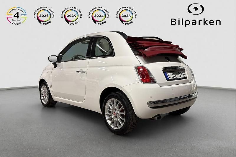 Begagnad Fiat 500C Lounge 69 HK (50 kW) 2011 Vit Cab