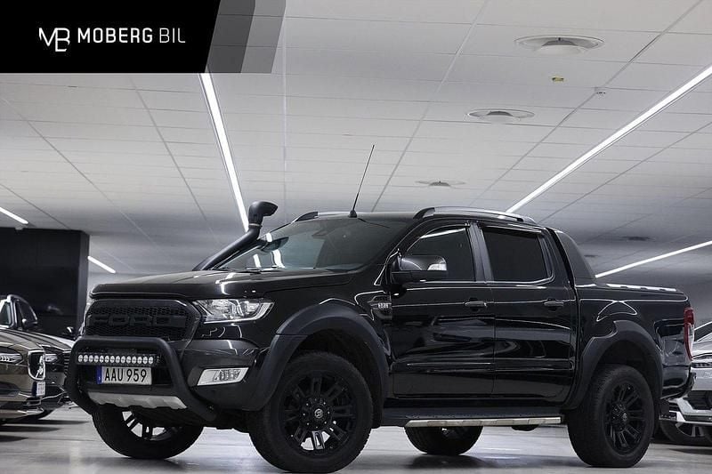 Svart Begagnad 2018 Ford Ranger Wildtrack Pickup | 329 900 kr (Lite dyr) - Bild 1/2