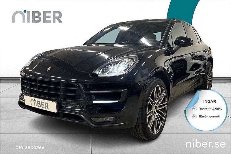 Svart Begagnad 2014 Porsche Macan Turbo Sport SUV | 349 900 kr (Dyr) - Bild 1/4